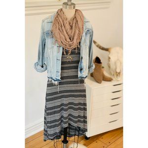 Striped Midi Tank Dress